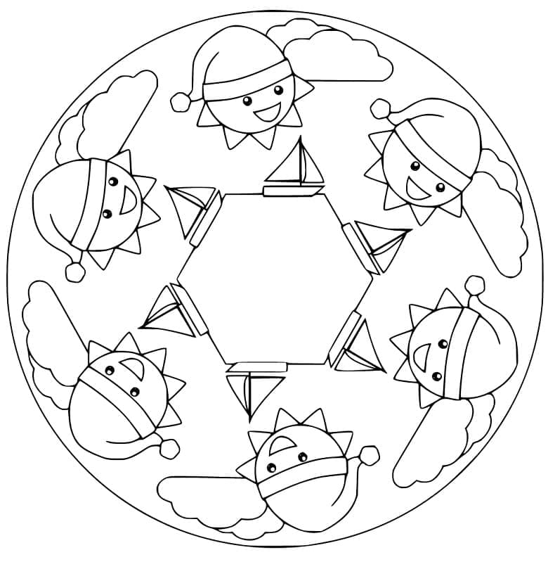 Mandalas de Noël 35